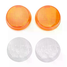 (Amber)Topteng Turn Signal Light Lenses Cover For Honda Shadow Spirit VT750 Vulcan VN Motorcycle Accessories
