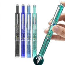 (Black) Fountain Pen Retractable:0.38mm Black Ink Barrel Includes 5 Ink Cartridges