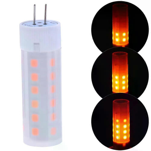 G4 Flickering Flame Fire Effect LED Bulb DC 12V 2W Corn Light Retro Emulation Fire Flicker Burning Decoration