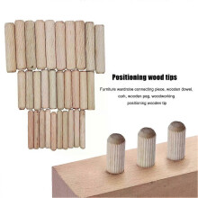 300pcs 6mm 10mm 10mm Wooden Dowel Cabinet Drawer Round Fluted Wood Craft Dowel Pins Rods Set Furniture