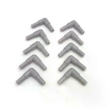 10pcs/lot 4mm Elbow Connector Aquarium Accessories Fish Tank Air Pump Connector Control Valve Air Pipe