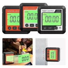 Digitale hoekmeter, inclinometer, universele magnetische waterpas, goniometer, hoekmeter, hoekkubus