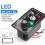 DC 12V Fused Marine Bilge Pump Switch Panel with LED Indicator Light Manual/Off/Auto 3-Way Toggle Switch 1