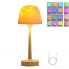 (16 Colors) RippleGlow Dual-Mode Ambient Lamp16Color RGB LED Water Ripple Projection Light