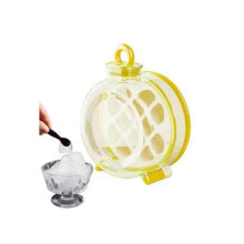 (No straps, Yellow) Ice Making Bottle Ice Crush Cup Freezing Reusable Easy Release Bottle For Home Cafe Restaurant Whiskey Cocktail Chilling Drinks