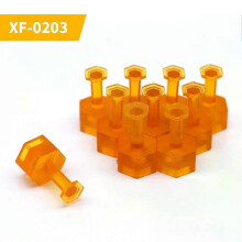 (L)10Pcs S/M/L Three Size Glue Tabs Dent Removal Tools PDR Orange Tabs Auto Paintless Dent Repair Maintenance