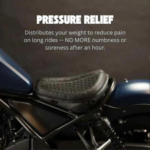 Shake Rider Cushion - Motorcycle Gel Seat Pad 2
