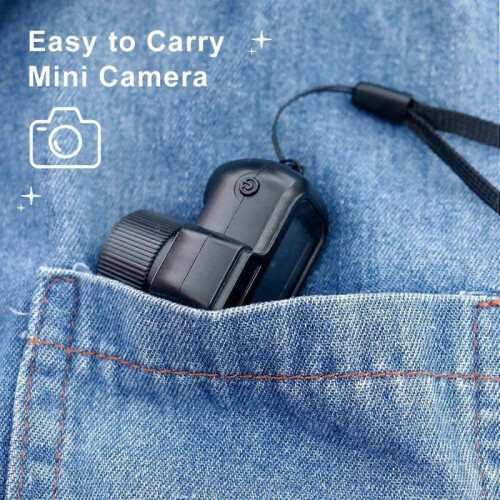Zoomu Mini Camera Keychain, 1080P Mini Digital Camera Keychain Nostalgic Camera 2