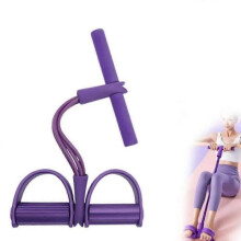 (Purple) 21 Fitness Resistance Bands-4 Tube Pedal Ankle Puller 2025 Upgrade Stretch Bands