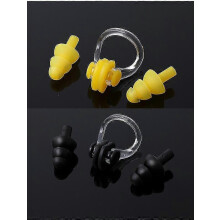 (As show, One size) 2 Pairs Swimming Ear Plugs Waterproof Reusable Silicone Ear Plugs For Swimming, Showering, Working, Sleeping, Learning And Other Loud Events