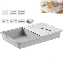 Multi-Functional Grater & Drainer Cutting Board