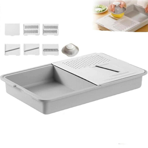 Multi-Functional Grater & Drainer Cutting Board