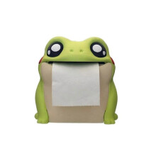 (Light Green) Cute Frog Roll Paper Holder, 3D Printed Frodrick The Toilet Paper Dispenser