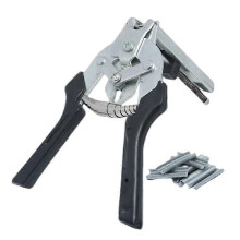 (Black) Nicebelie Pliers, Type M Nail Ring Pliers with 600pcs M Clips, Hog Ring Rliers