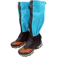 (Orange, One size) 1 Pair Outdoor Snow Gaiters, Polyester Waterproof Gaiters For Hiking Climbing Trekking Bike Hunting 32cm