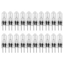 20 st G4 halogenlampor 20W 12V halogenlampor 2-stifts klar lampa för spisbelysningssignal