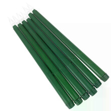 6 pezzi portacandele conici luci colorate lunghe coniche matrimonio Halloween senza fiamma LED verde