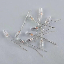 10 τεμάχια μινιατούρα 007A 3mm 4mm 5mm 15V 3V 6V 9V 12V 24V Λάμπα Edison με πυρακτωμένο νήμα