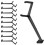 (12.50X4.50X3.00CM)20 Pcs Fruit Tree Branch Puller Trim Bending Tools Twig Clamps Peach Spreader for 2