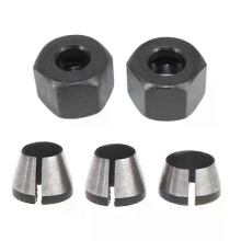 1 set 6mm/635mm/8mm spännhylsadapter med mutter för gravyrtrimningsmaskin elverktygstillbehör