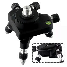 New Level Meter Bracket Tripod Aluminum Alloy+rubber Construction Tool Level Base 1/4 To 5/8 Accessories