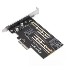 Scheda aggiuntiva adattatore PCIE a M2/M2 SATA M2 NVMe SSD NGFF a PCIE PCI Express 30 X4 M Key + B Key