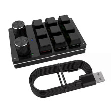 Bluetooth USB Προσαρμοσμένο μηχανικό πληκτρολόγιο 9 πλήκτρων Κουμ