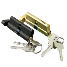 Cerradura de cilindro de 70 mm con 3 llaves, antirrobo, para puerta de entrada, seguridad para el hogar,