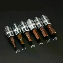 (H3) Set di punte esagonali da 1/4 di pollice, 3 mm, 4 mm, 5 mm, 6 mm, 7 mm, 8 mm, punte per cacciavite,