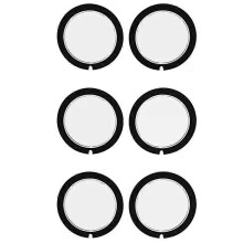6X Linsskydd Kamerahus Klistrat Skyddsskyddssatser Linsskydd med självhäftande för Insta 360 ONE X2