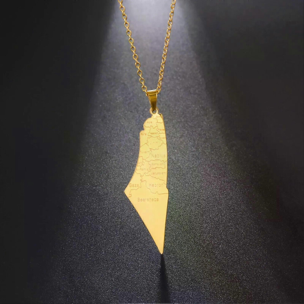 Collier avec pendentif carte juive Vassago en acier inoxydable pour homme et femme, style chrétien