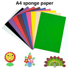 Tjocklek 2 mm 5/10 st DIY För dekoration Svamp Skum Papper Vik Scrapbooking FÖR behovLework filt 210x297mm