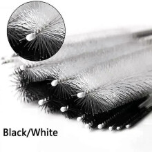 Brosses de nettoyage blanches et noires, tube, paille, kit de nettoyage, brosse de nettoyage, bouteille