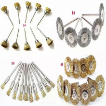 10 τεμάχια 18mm/20mm/22mm/25mm/40mm συρμάτινη βούρτσα για περιστρο