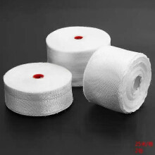 2 rullar 20 mm x 25 m vit glasfibertejp med tuskaftade sömmar av glasfiber, hög hållfasthet