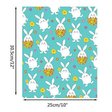 (As show, One size) 1sheet Easter Series Sublimation Transfer Film Diy Craft Clothing Pillow Bag Decoration Decals Supplies