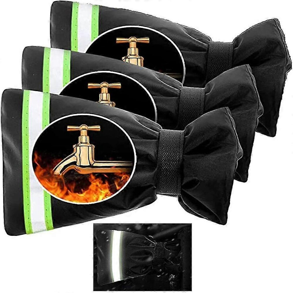 (As Show, One Size) Outdoor Faucet Cover For Winter Freeze Thicken Protection Garden Faucet Socks For Winter Reusable Hose Bibs Insulated Spigot Cover 4703229232264