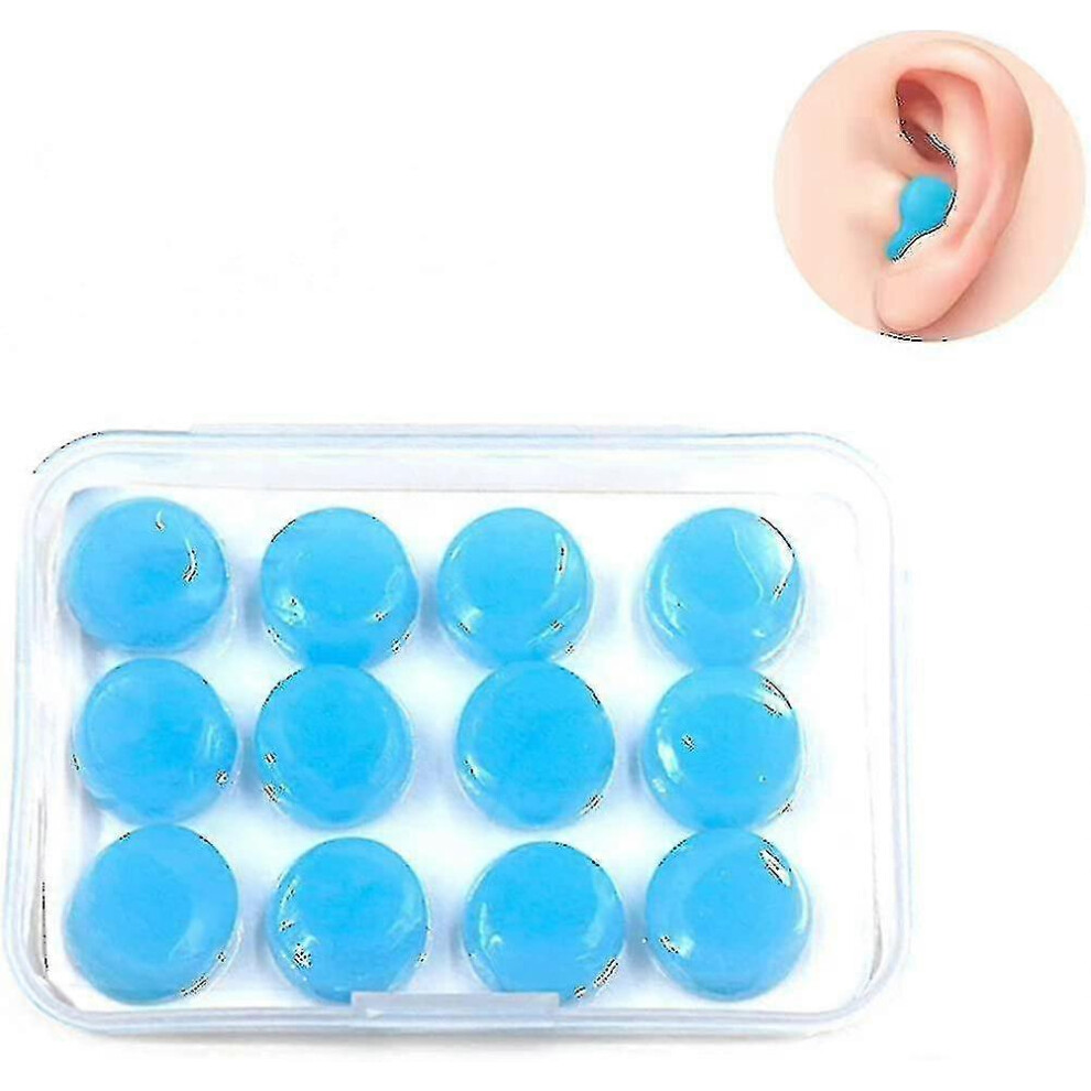 (As Show, One Size) Earplug, 6 Pairs Silicone Earplugs Moldable Earplugs, Reusable For Sleeping Noise Cancelin- 4703229231205