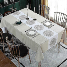 (years, One size) 90*140cm Table Cloth Plastic Tablecloth Wipeable Pvc Wipe Clean Waterproof Table Cover