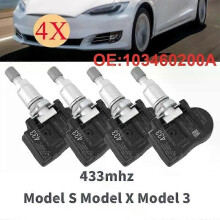 1 uppsättning med 4 TPMS 433 MHz däcktryckssensorer för Tesla Model S Model X Model 3 1034602-00-A 103460200A