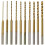 Micro-Twist Drill Bit Set - 10Pcs 06mm-22mm Tiny Drill Bit 235 Shank HSS Mini Engraving Drill Bits Hole 1