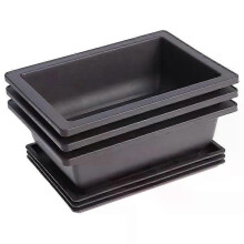 10-pack Bonsai-träningskrukor med bricka Plastbonsaiväxter Gg-kruka för trädgård, vardagsrum, balkong