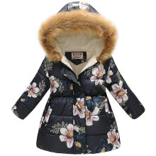 (4-5 Years, White) 4-11 Years Kid Girls Printed Hoodies Coats Jacket