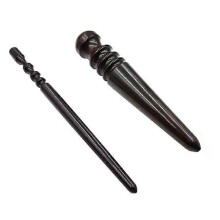 2 piezas de pulidor de cuero redondo de madera de ébano, pulidor de cuero, herramienta para pulir cuero