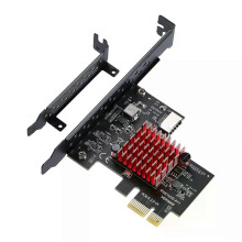 PCIE USB 31 GEN2 Type-E Expansion Card 10Gbps PCI Express 30 1X to 20Pin Front Panel Type C Connector