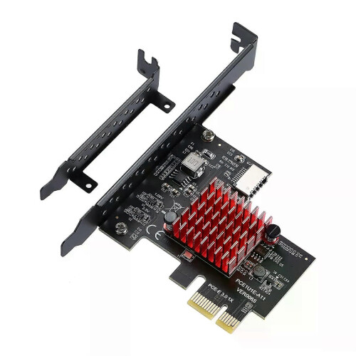 Κάρτα επέκτασης PCIE USB 31 GEN2 Type-E 10Gbps PCI Express 30 1X σε υποδοχή 20 α