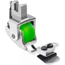 (Green) Upgrade Invisible Zipper Guide Rolled Hemmer Presser Foot Sewing 1-3mm DIY Industrial Sewing Machine Foot