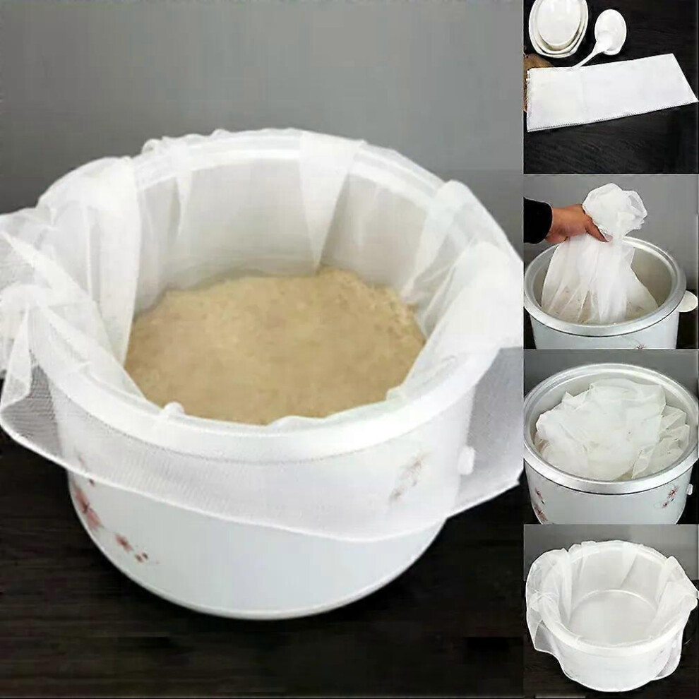 Serviette de riz antiadhésive blanche, tissu vapeur, outil Dim Sum, cuisine, tissu en maille de coton