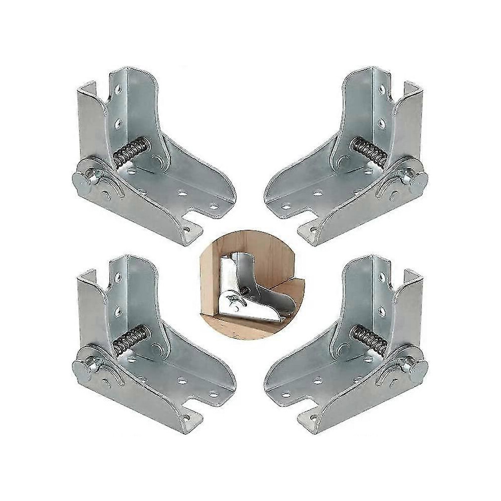 (4 pièces) Cadre pliable, charnière autobloquante, pieds de table pliants, établi pliant