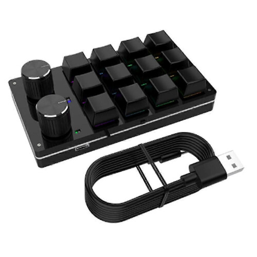 Καλώδιο USB Macro Mini Πληκτρολόγιο 12 Πλήκτρα 2 Κουμπιά Προγραμμ